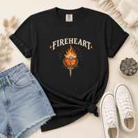 Fireheart Bookish Graphic Tee - T-SHIRT - TheSpinedLife