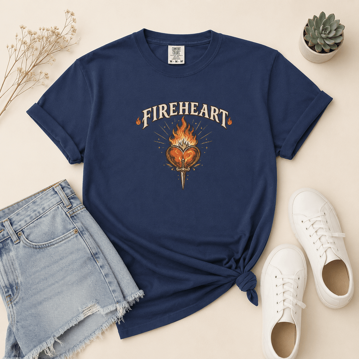 Fireheart Bookish Graphic Tee - T-SHIRT - TheSpinedLife