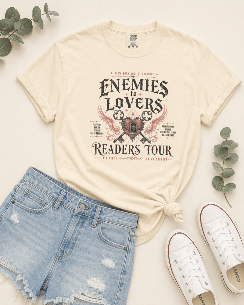 Enemies to Lovers Readers Tour Tee - T-SHIRT - TheSpinedLife