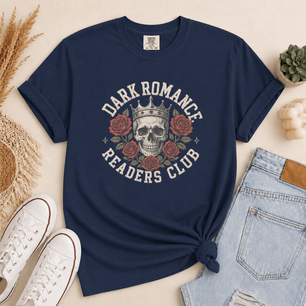 Dark Romance Readers Club Graphic Tee - T-SHIRT - TheSpinedLife