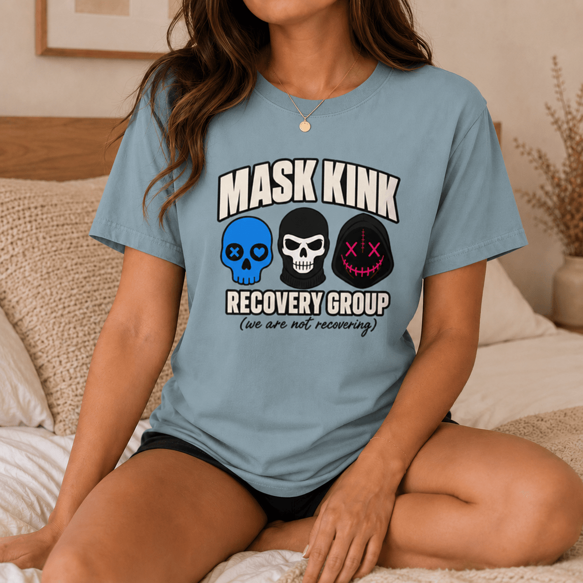 Mask Kink Recovery Group Graphic Tee - T-SHIRT - TheSpinedLife