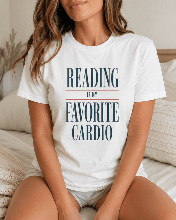 Reading Is My Favorite Cardio Graphic Tee - T-SHIRT - TheSpinedLife