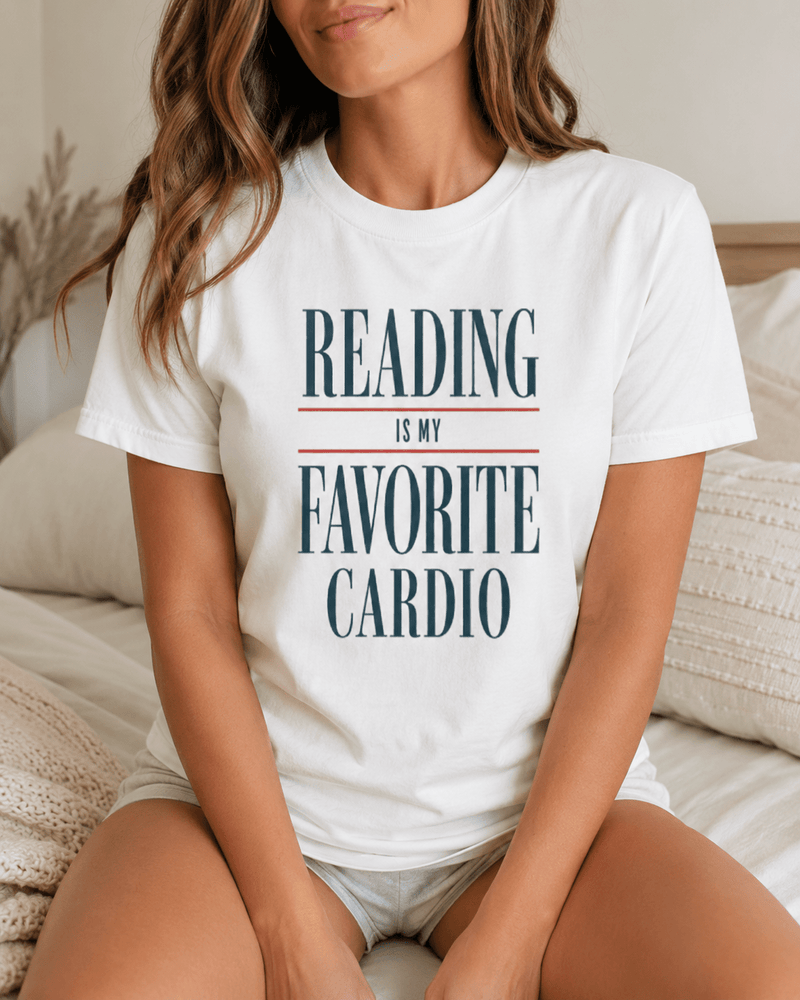 Reading Is My Favorite Cardio Graphic Tee - T-SHIRT - TheSpinedLife