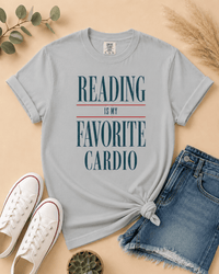 Reading Is My Favorite Cardio Graphic Tee - T-SHIRT - TheSpinedLife