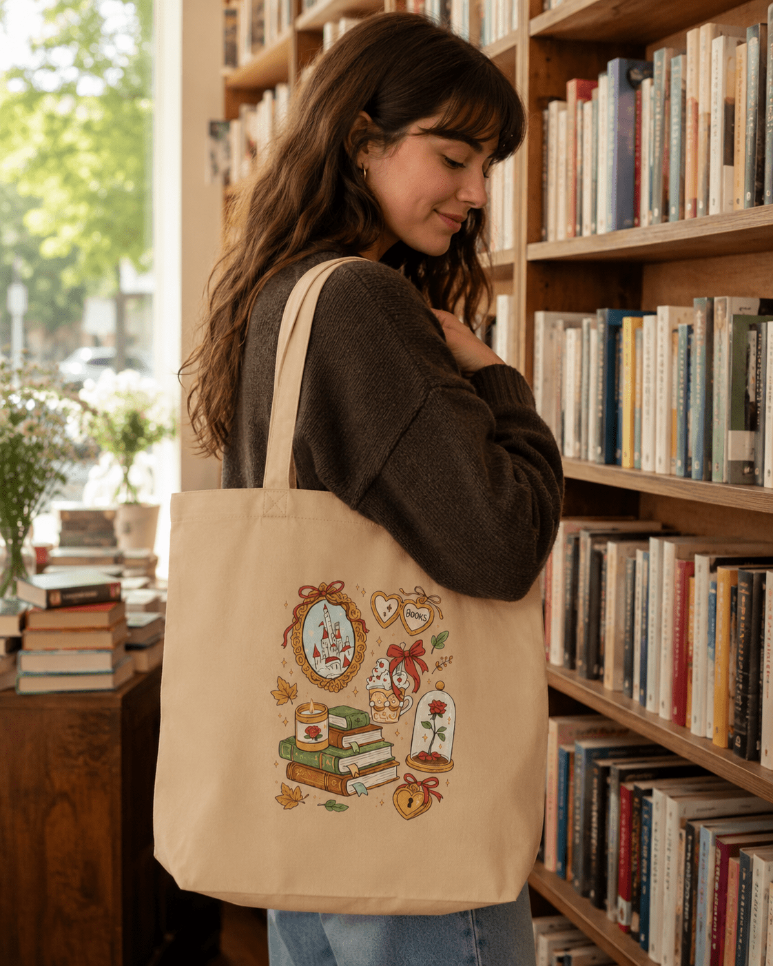 Tale As Old As Books Tote Bag - Tote Bag - TheSpinedLife
