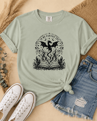 In My Fantasy Era Bookish Dragon Tee - T-SHIRT - TheSpinedLife