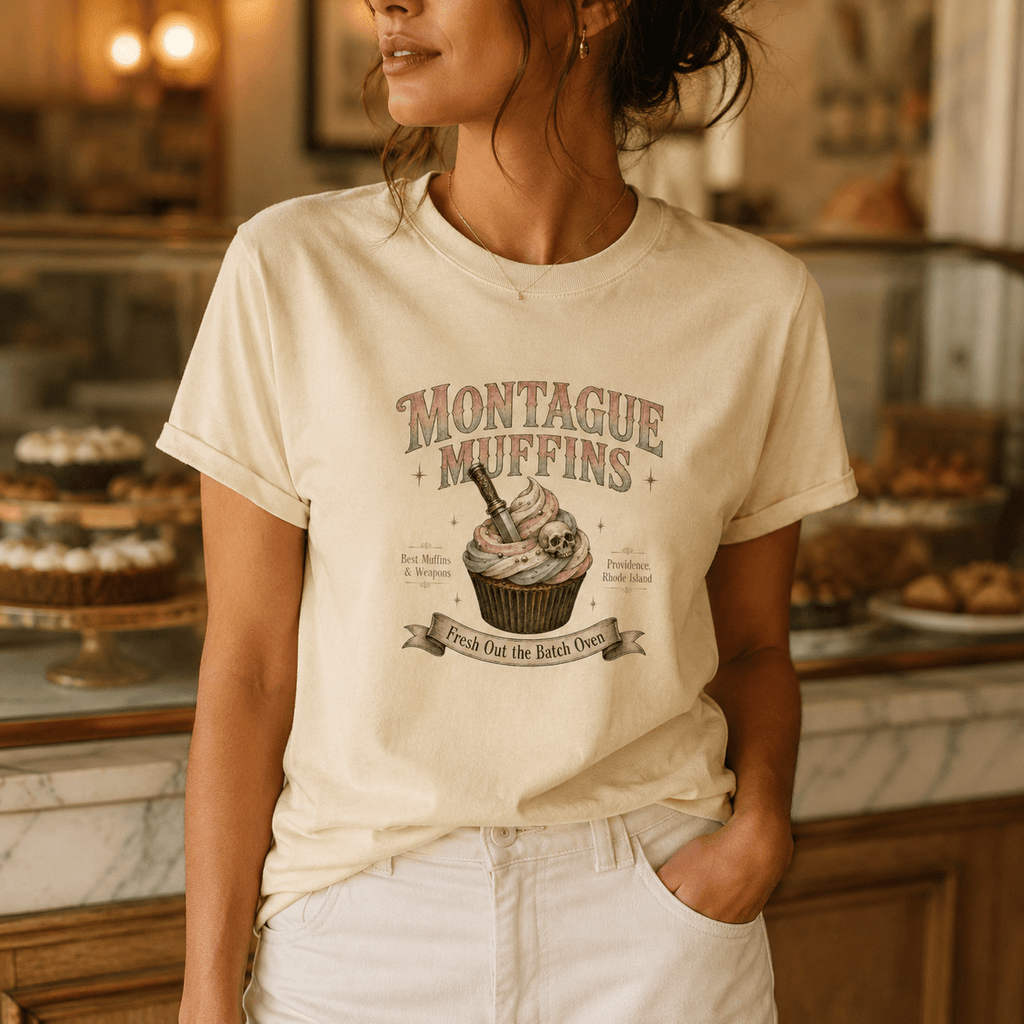Montague Muffins Leather & Lark Tee - T - SHIRT - TheSpinedLife