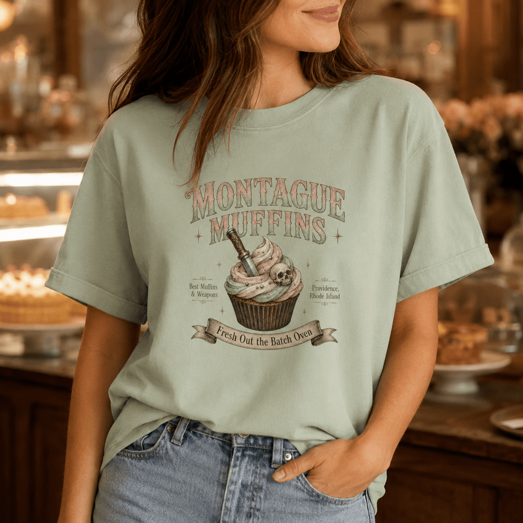 Montague Muffins Leather & Lark Tee - T - SHIRT - TheSpinedLife