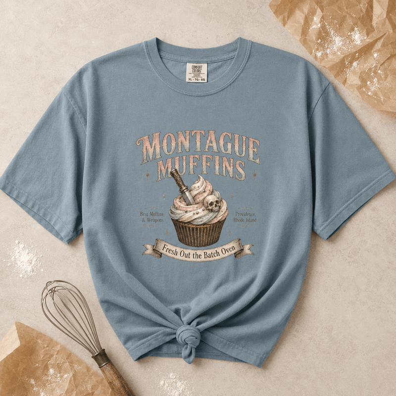 Montague Muffins Leather & Lark Tee - T - SHIRT - TheSpinedLife