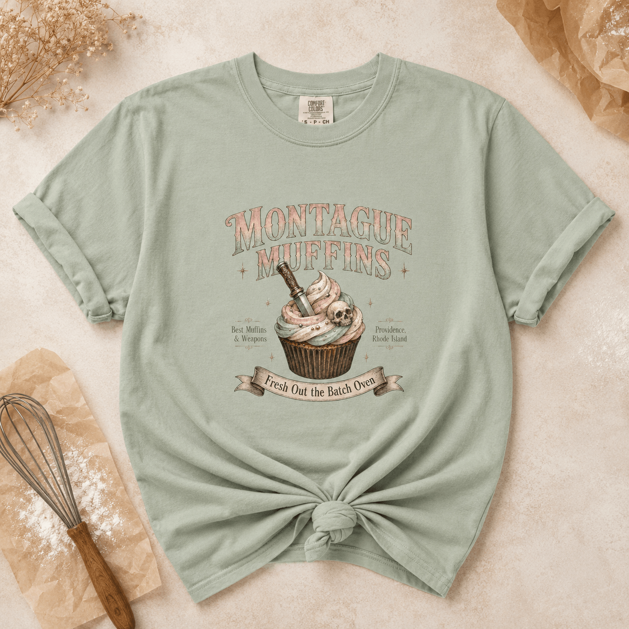 Montague Muffins Leather & Lark Tee - T - SHIRT - TheSpinedLife