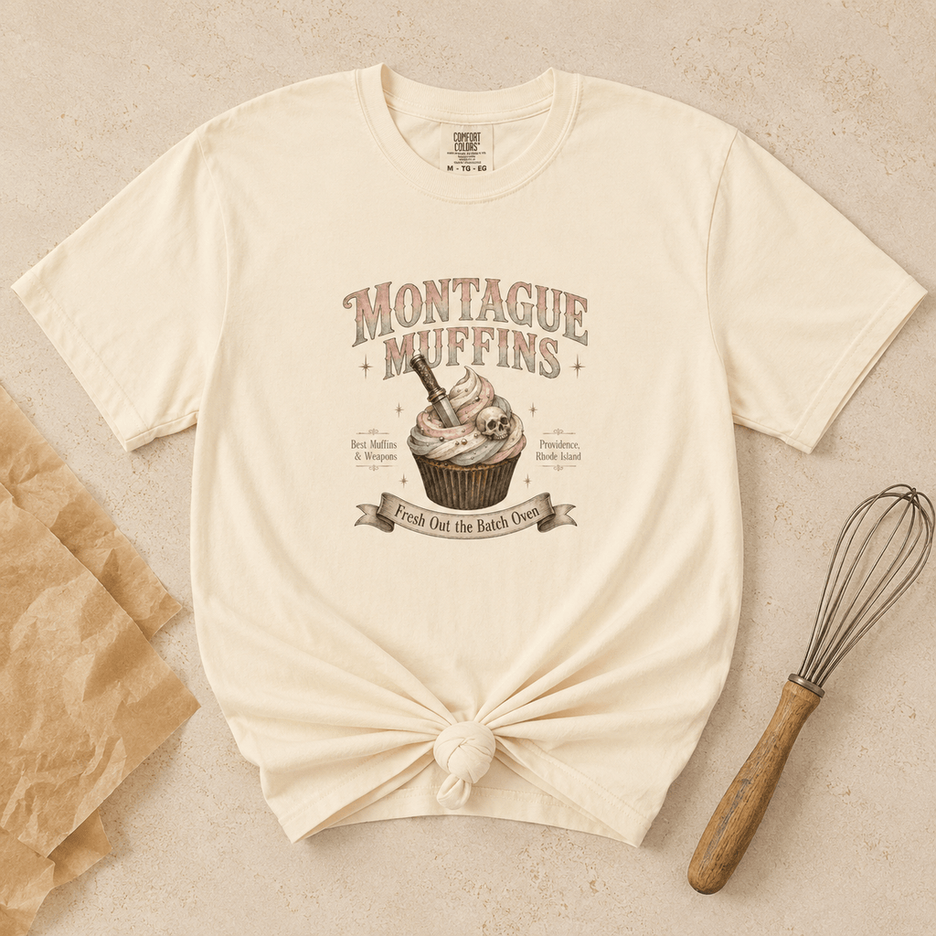Montague Muffins Leather & Lark Tee - T - SHIRT - TheSpinedLife