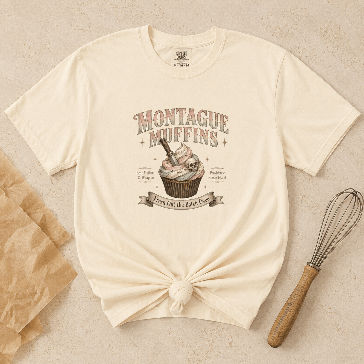 Montague Muffins Leather & Lark Tee - T - SHIRT - TheSpinedLife