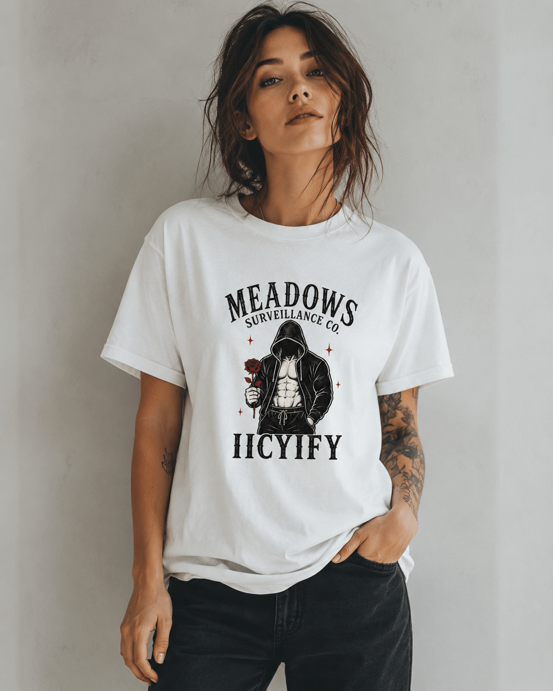 Meadows Surveillance Co. Haunting Adeline Inspired Graphic Tee - T - SHIRT - TheSpinedLife