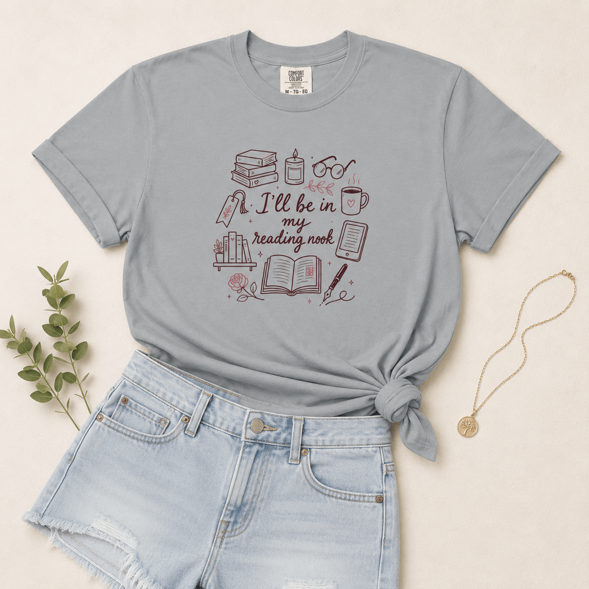 I'll Be In My Reading Nook | Bookish Graphic Tee - T - SHIRT - TheSpinedLife
