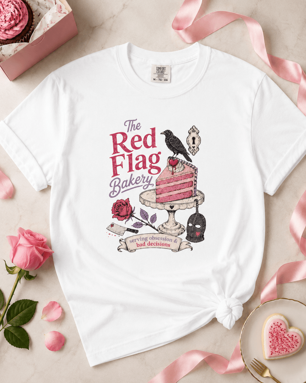 The Red Flag Bakery Graphic Tee - T - SHIRT - TheSpinedLife