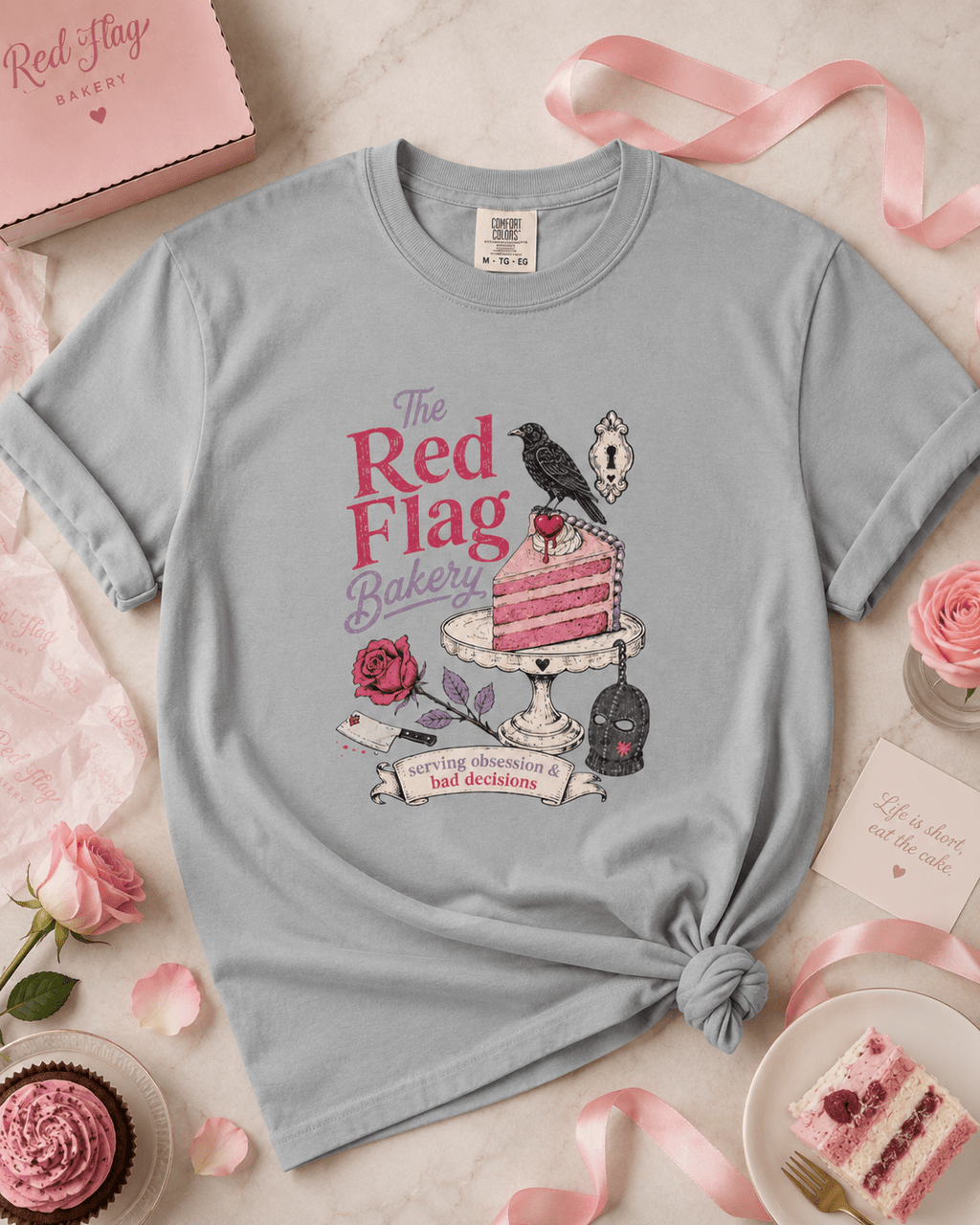 The Red Flag Bakery Graphic Tee - T - SHIRT - TheSpinedLife