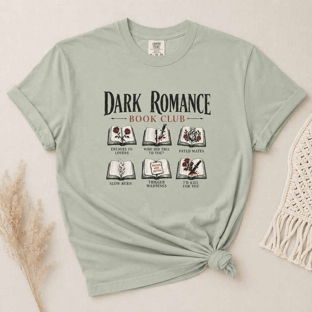 Dark Romance Book Club Graphic Tee - T - SHIRT - TheSpinedLife