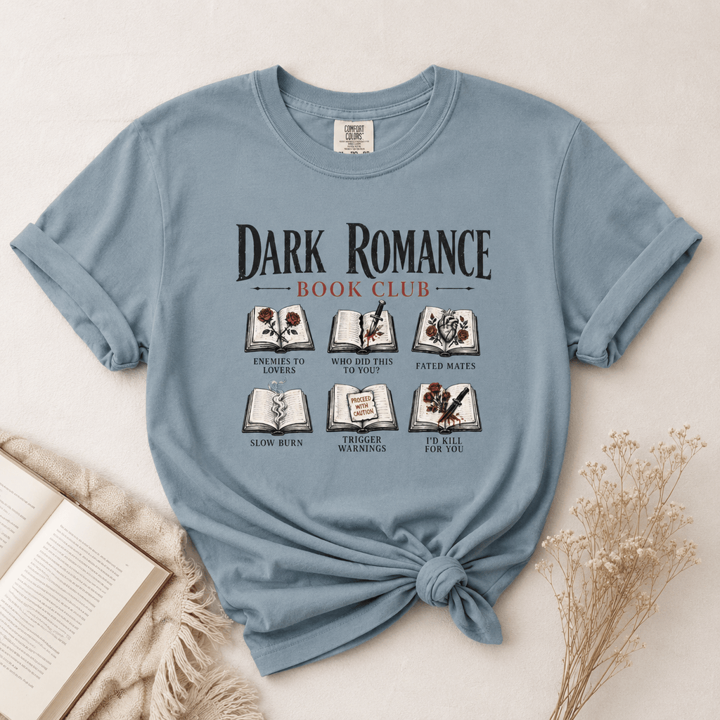Dark Romance Book Club Graphic Tee - T - SHIRT - TheSpinedLife