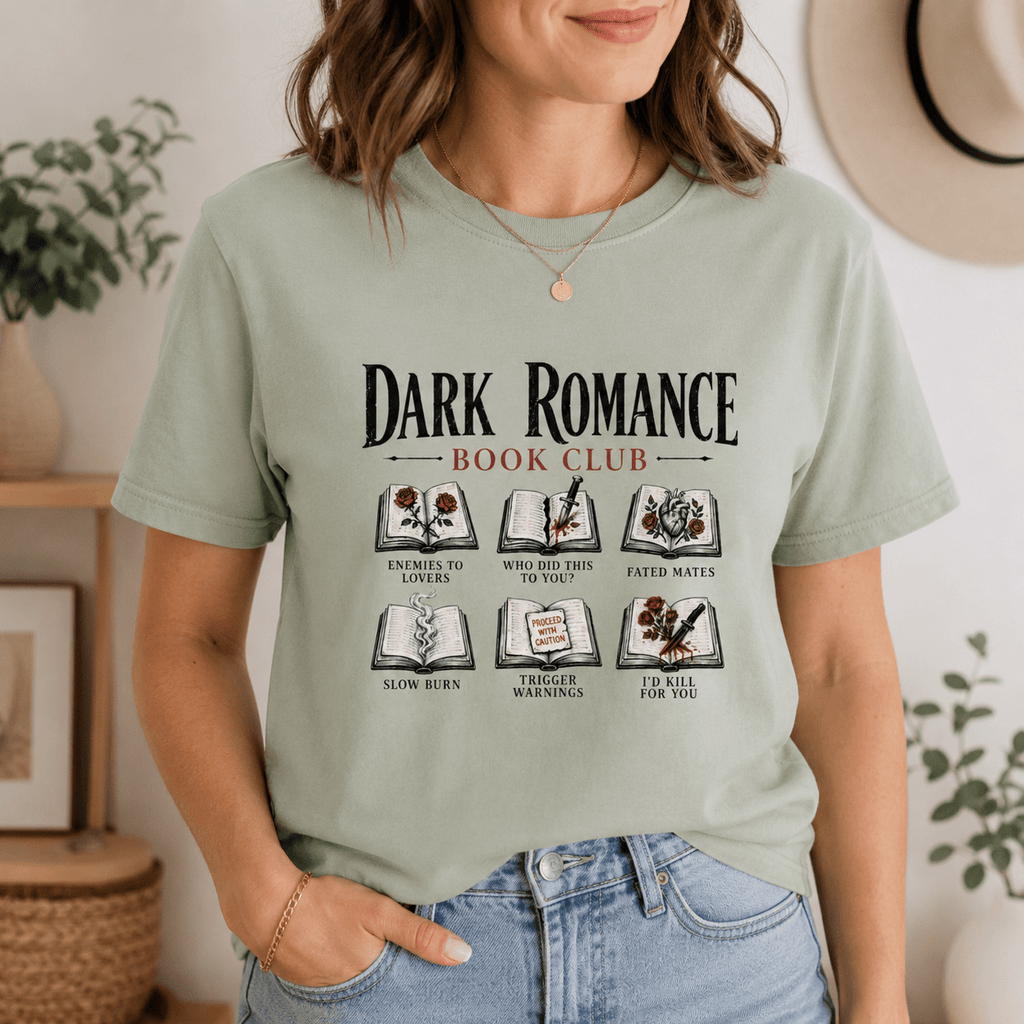 Dark Romance Book Club Graphic Tee - T - SHIRT - TheSpinedLife