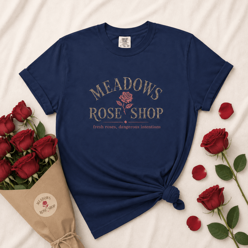 Meadows Rose Shop Graphic Tee - T - SHIRT - TheSpinedLife