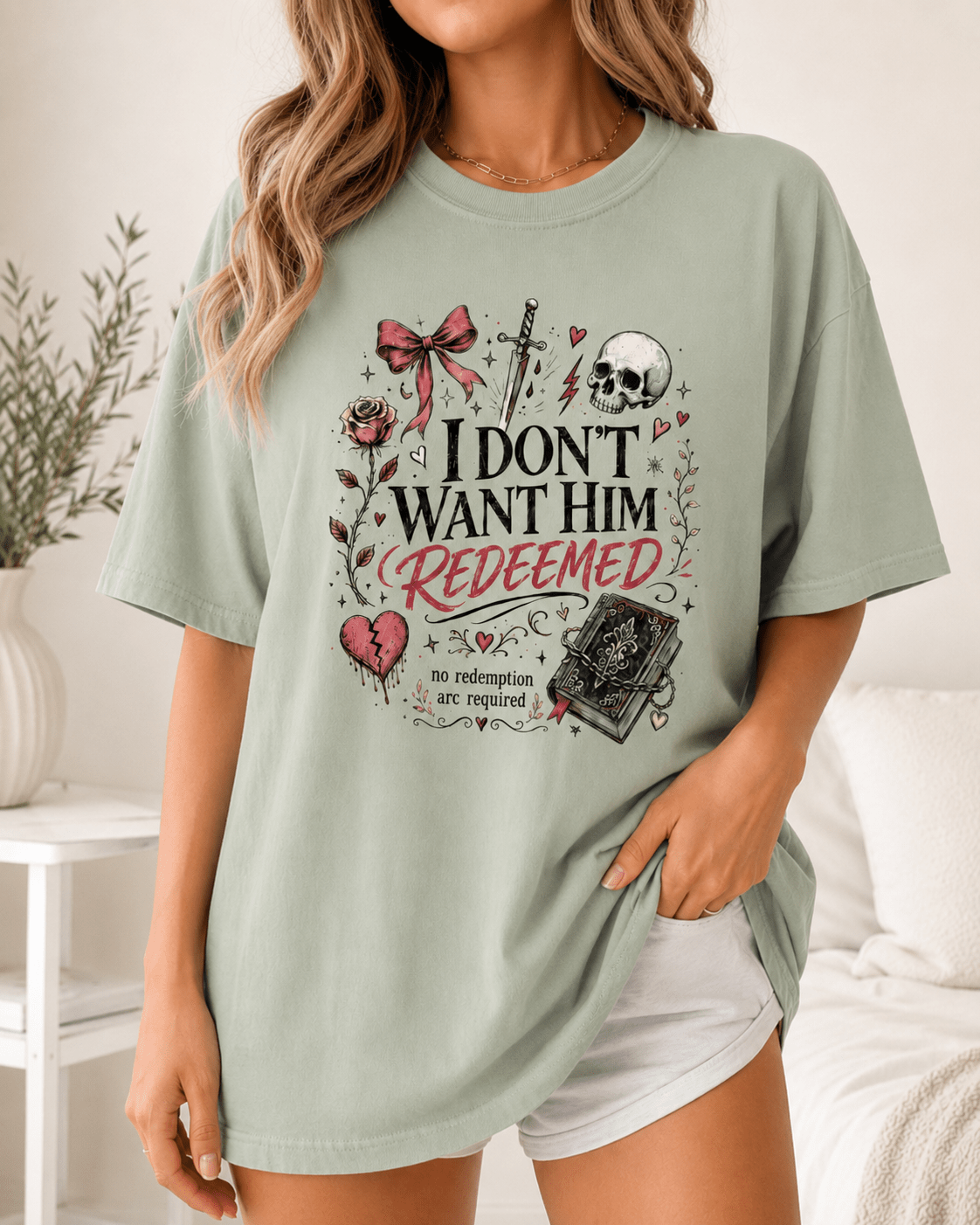 I Don't Want Him Redeemed Graphic Tee - T - SHIRT - TheSpinedLife
