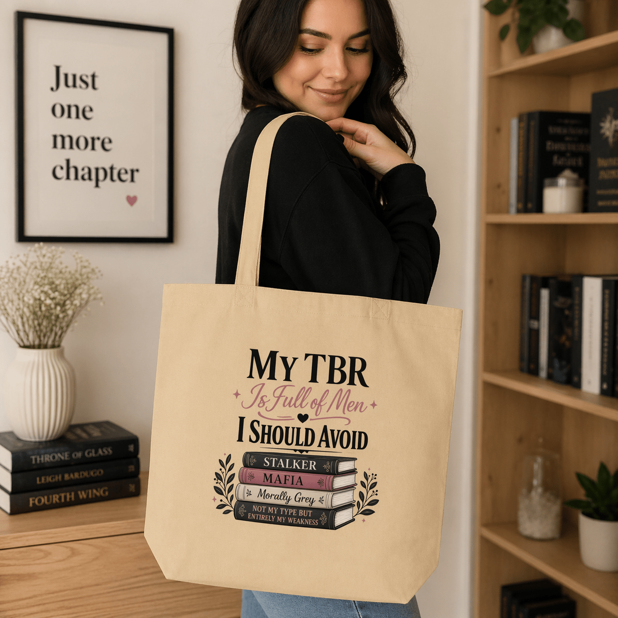 My TBR Is Full of Men I Should Avoid Tote Bag - Tote Bag - TheSpinedLife