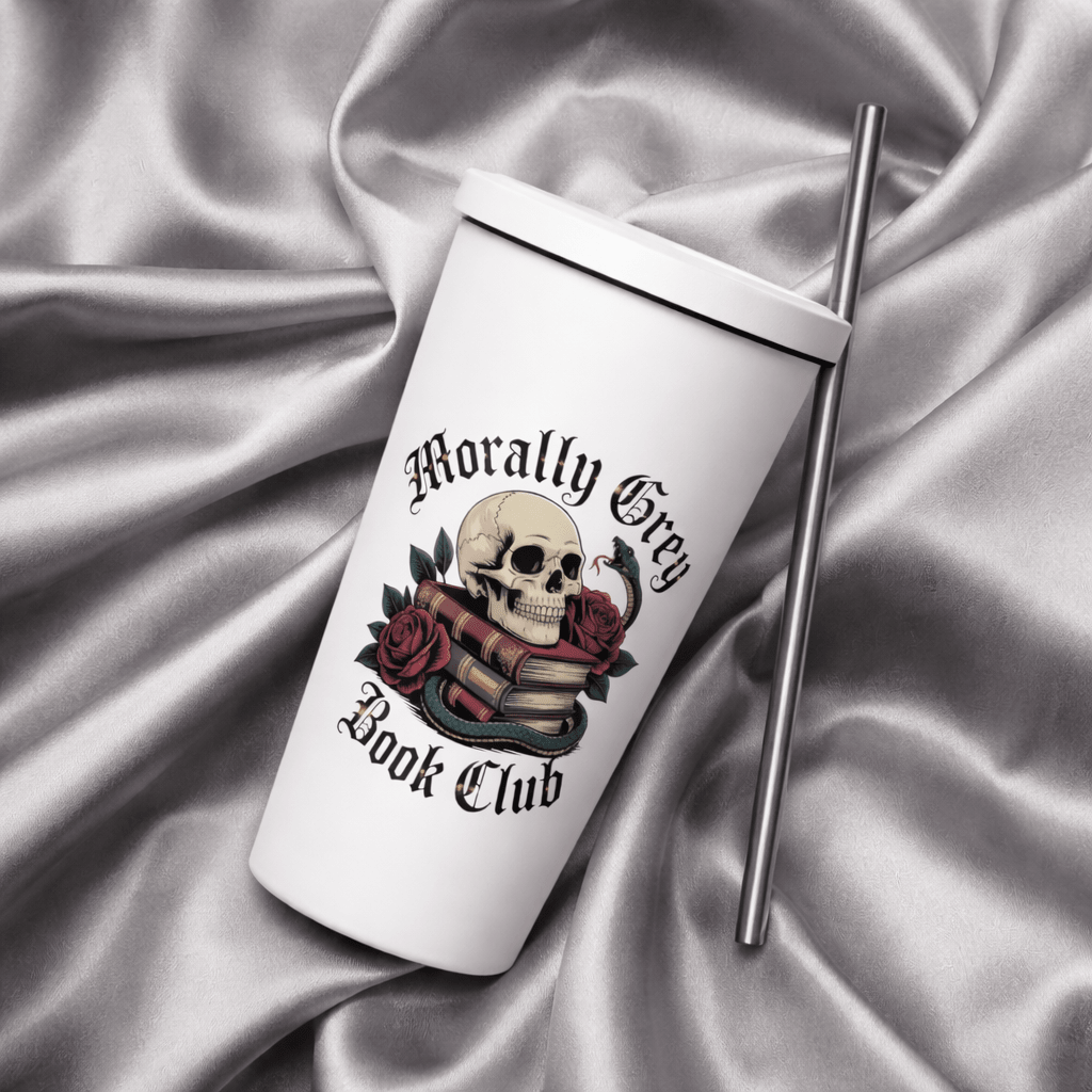 Morally Grey Book Club Tumbler - DRINKWARE - TheSpinedLife