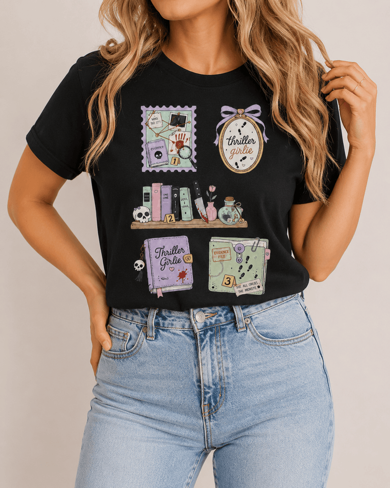 Thriller Girlie Graphic Tee - T-SHIRT - TheSpinedLife