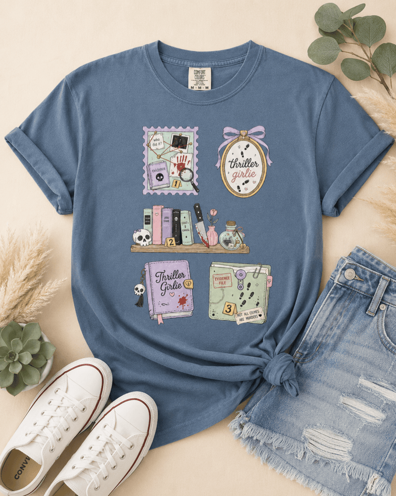 Thriller Girlie Graphic Tee - T-SHIRT - TheSpinedLife