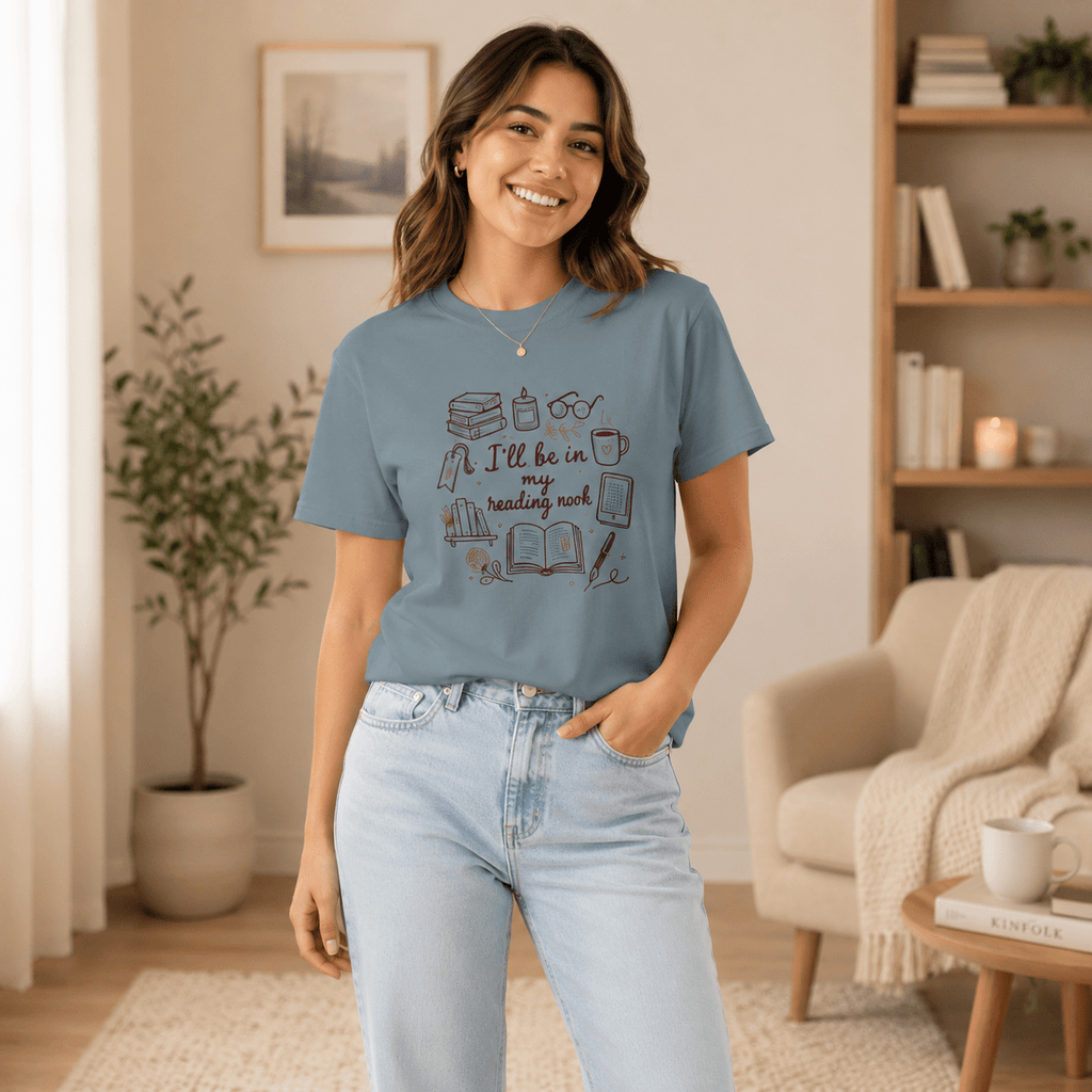 I'll Be In My Reading Nook | Bookish Graphic Tee - T - SHIRT - TheSpinedLife