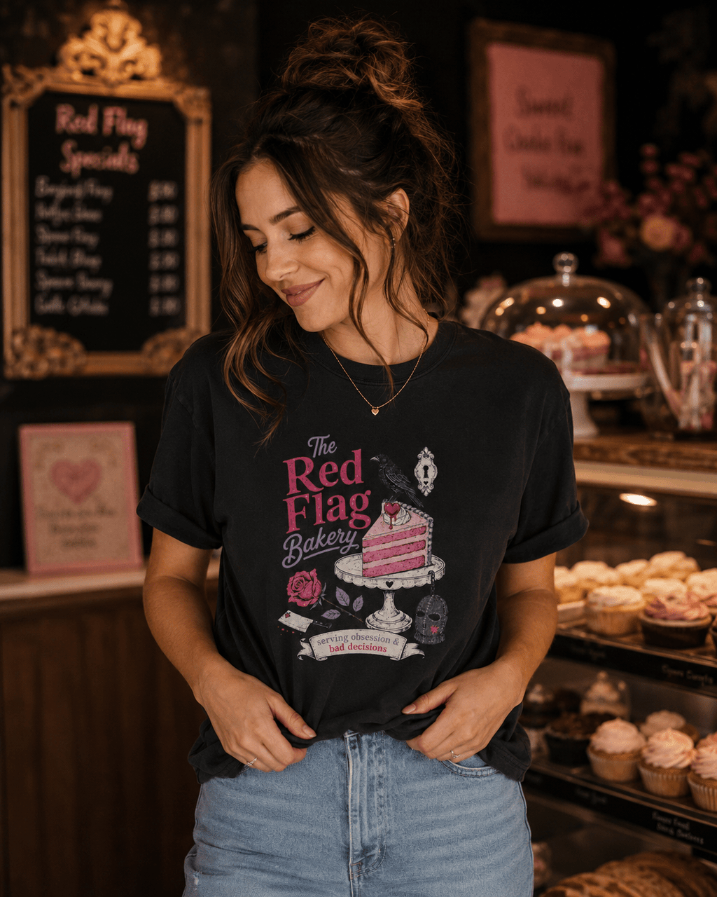 The Red Flag Bakery Graphic Tee - T - SHIRT - TheSpinedLife