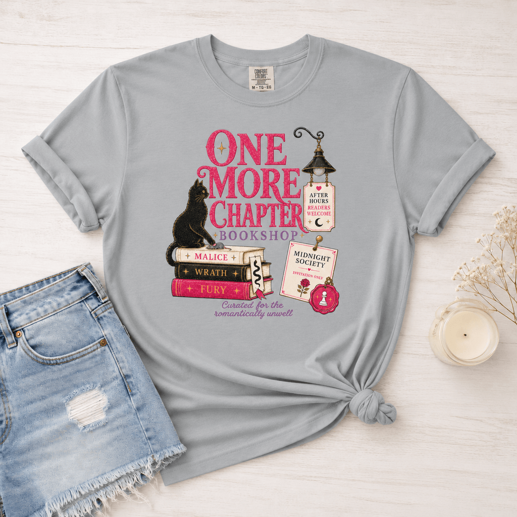 One More Chapter Bookshop Graphic Tee - T - SHIRT - TheSpinedLife