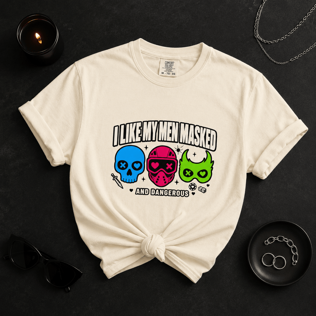 Masked Men Graphic Tee - T - SHIRT - TheSpinedLife