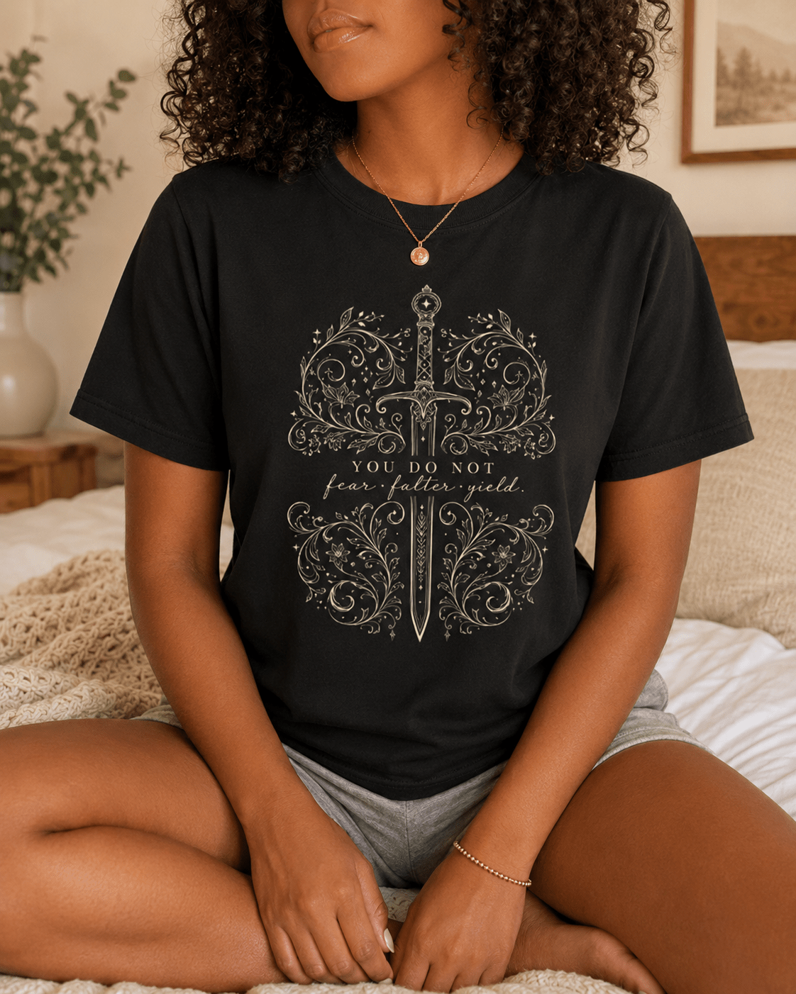 You Do Not Fear Falter Yield Graphic Tee - T-SHIRT - TheSpinedLife