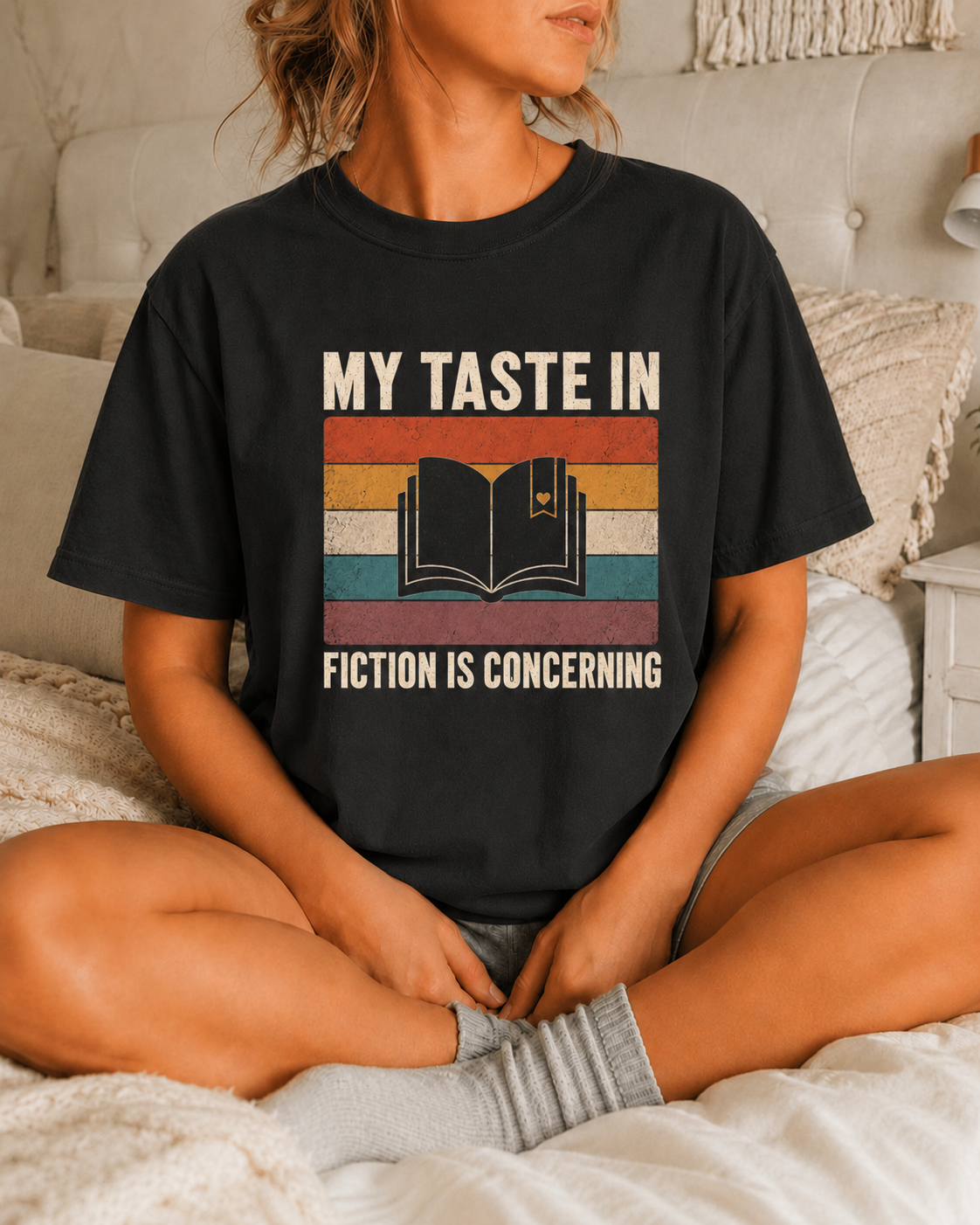 My Taste in Fiction Is Concerning Graphic Tee
