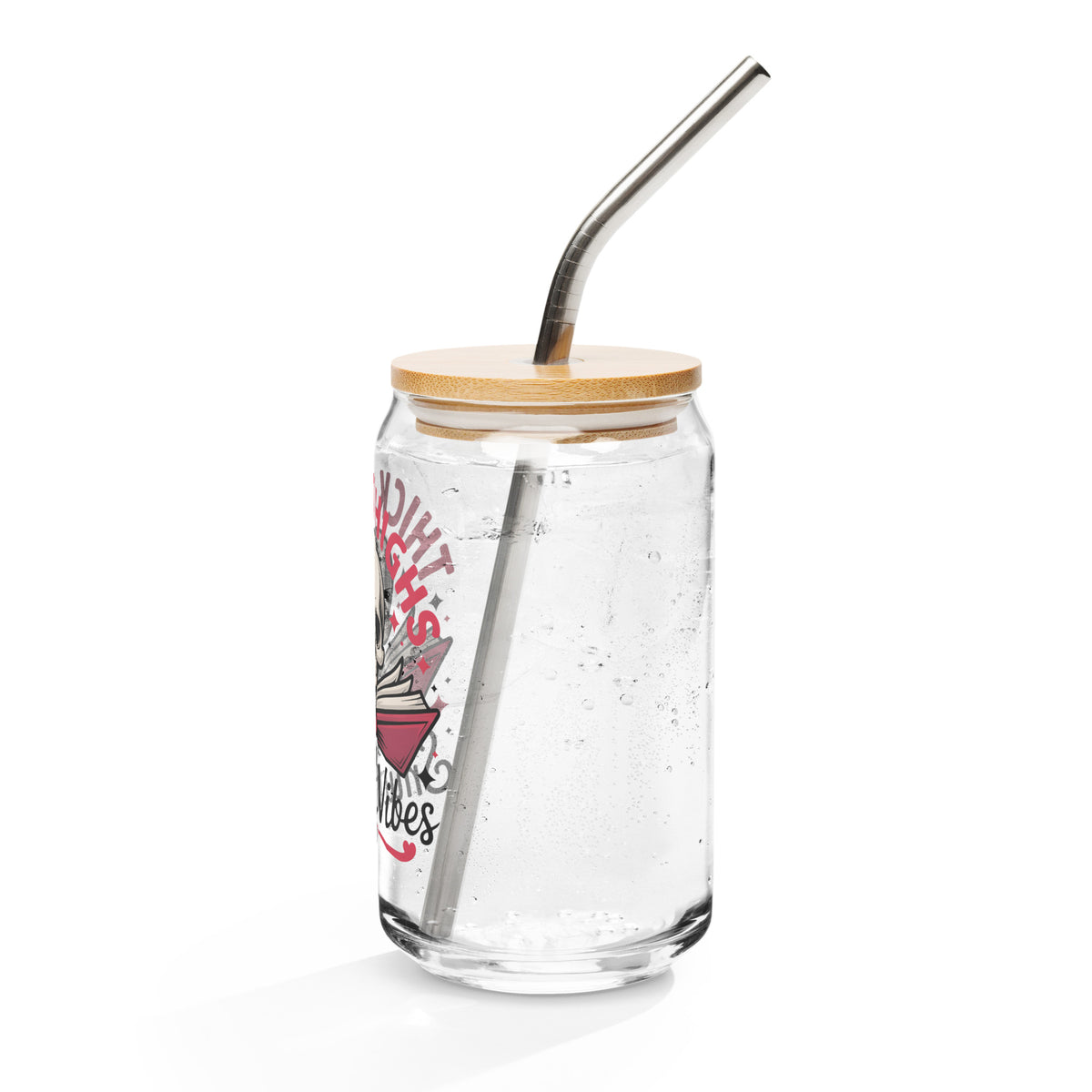 Thick Thighs and Smutty Vibes Glass Can - DRINKWARE - TheSpinedLife