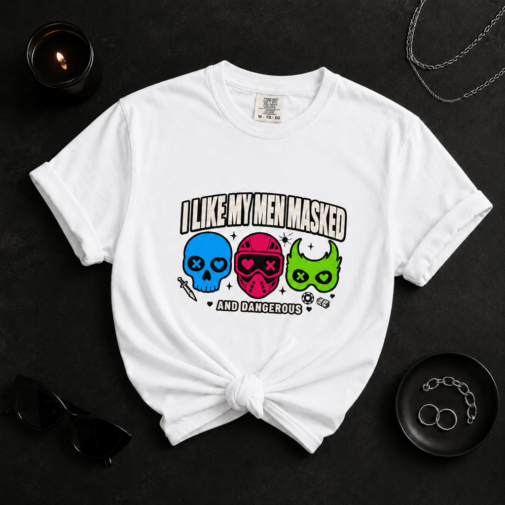 Masked Men Graphic Tee - T - SHIRT - TheSpinedLife
