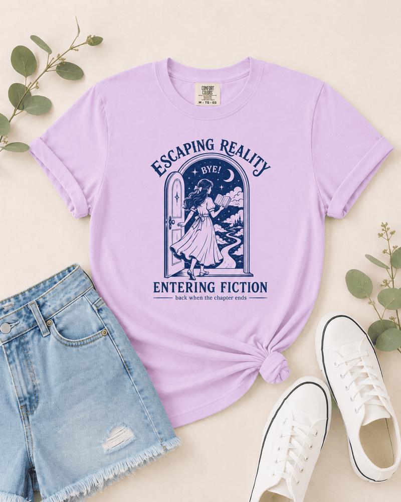 Escaping Reality, Entering Fiction Tee - T-SHIRT - TheSpinedLife