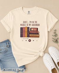Quiet... I'm in the Middle of My Audiobook Tee - T-SHIRT - TheSpinedLife