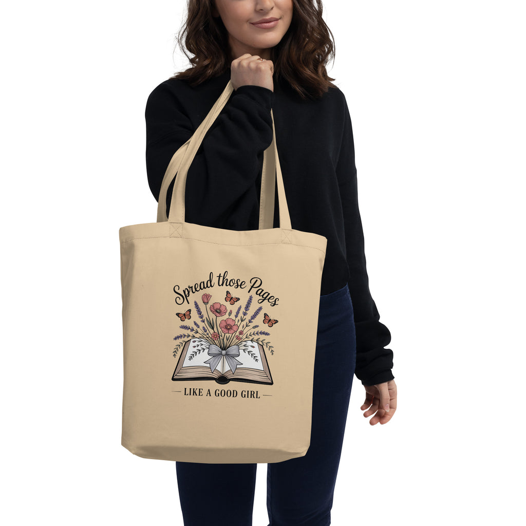 Spread Those Pages Like a Good Girl Tote Bag - Tote Bag - TheSpinedLife