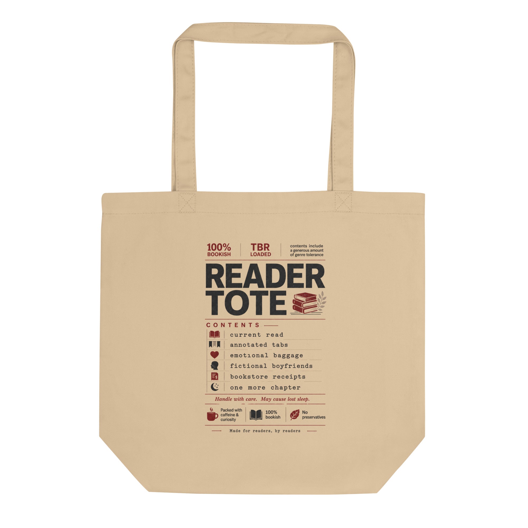 Reader Tote, Packed with Emotional Baggage - Tote Bag - TheSpinedLife