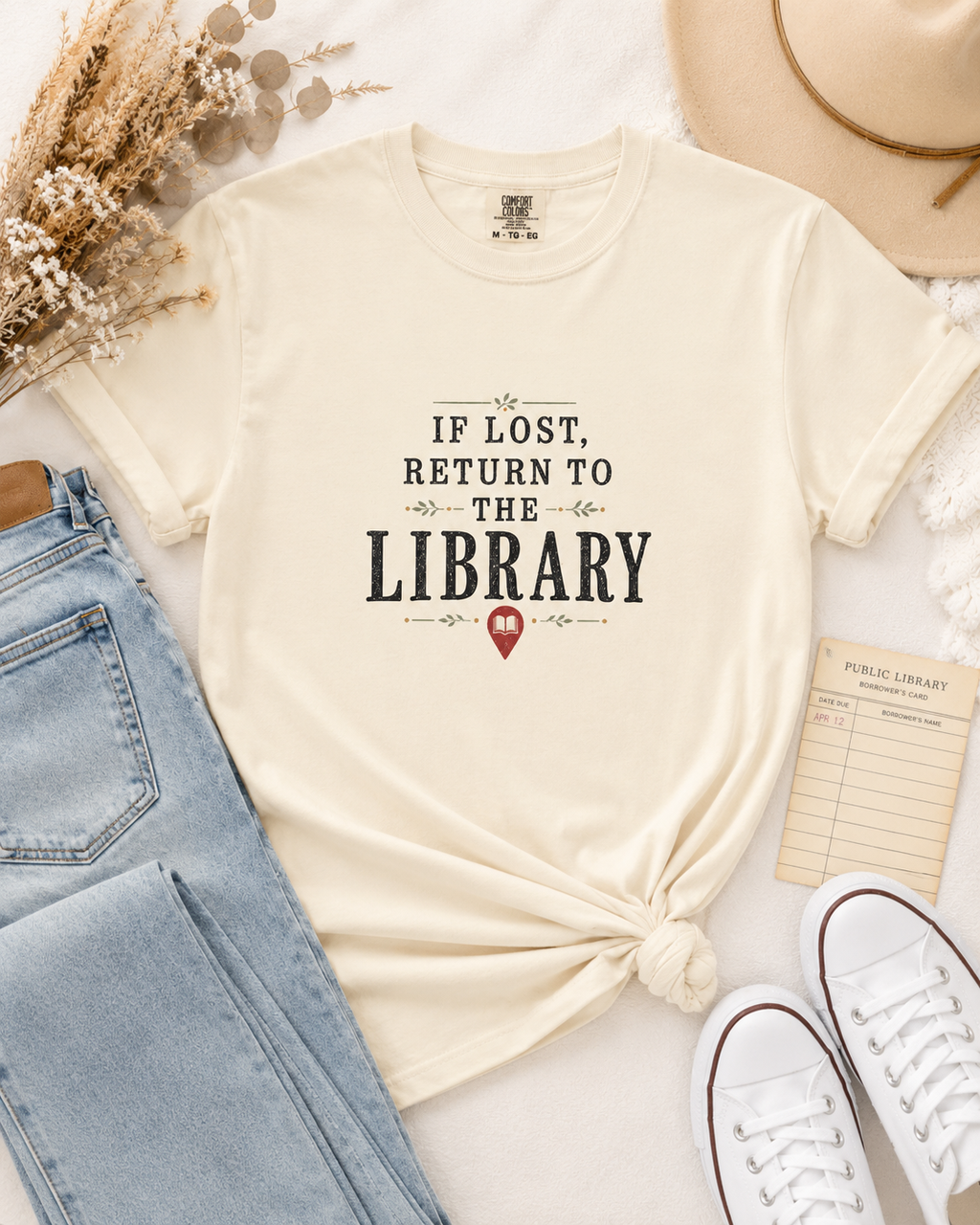 If Lost, Return to the Library Graphic Tee