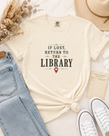 If Lost, Return to the Library Graphic Tee