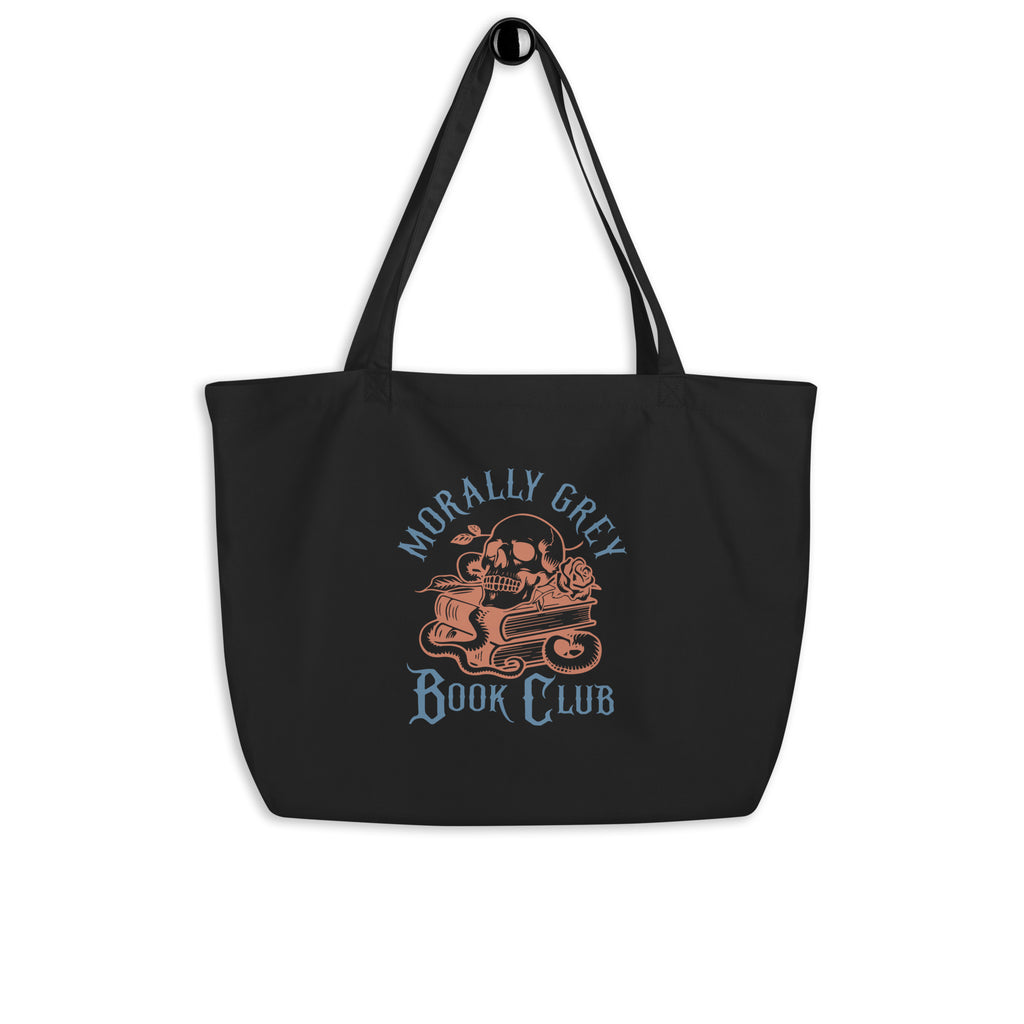 The Morally Grey | Large Organic Gothic Tote - T - SHIRT - TheSpinedLife
