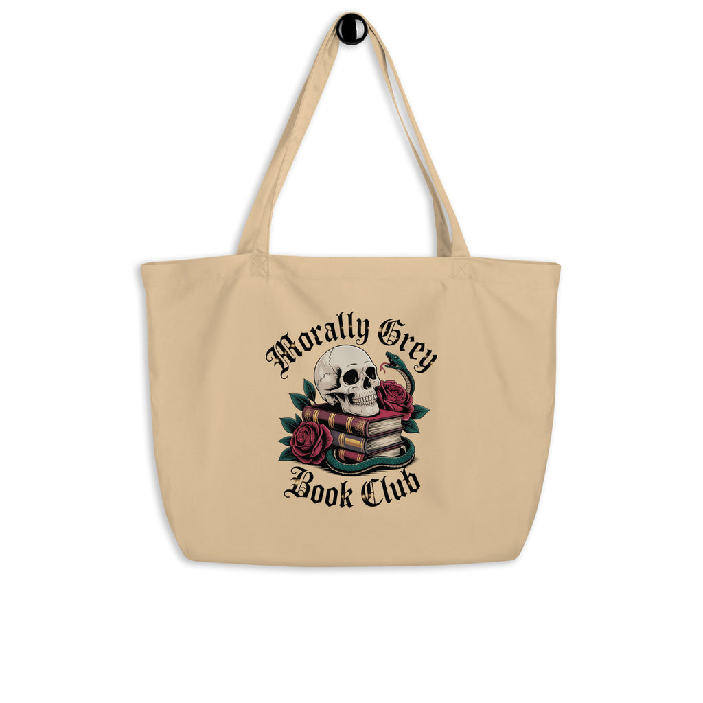 Morally Grey Book Club Large Tote - Tote Bag - TheSpinedLife