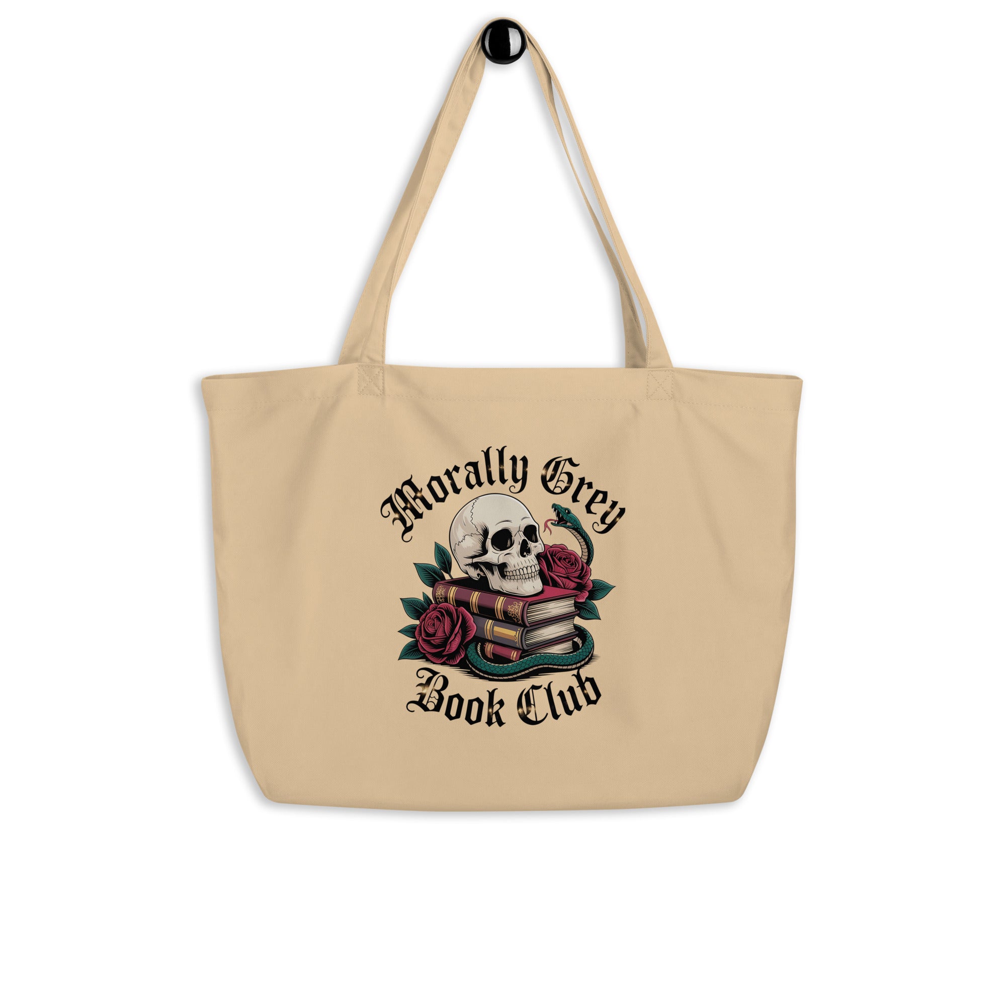 Morally Grey Book Club Large Tote - Tote Bag - TheSpinedLife