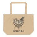 Bibliophile Large Organic Cotton Tote Bag - Tote Bag - TheSpinedLife