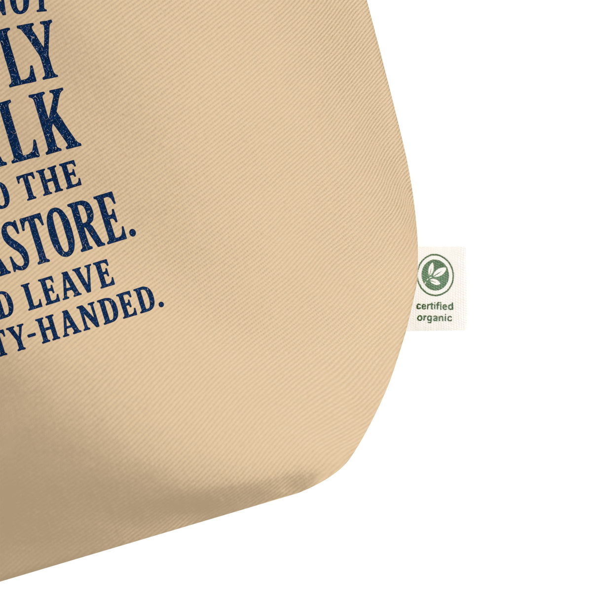 One Does Not Simply Walk Into the Bookstore Large Tote Bag - Tote Bag - TheSpinedLife