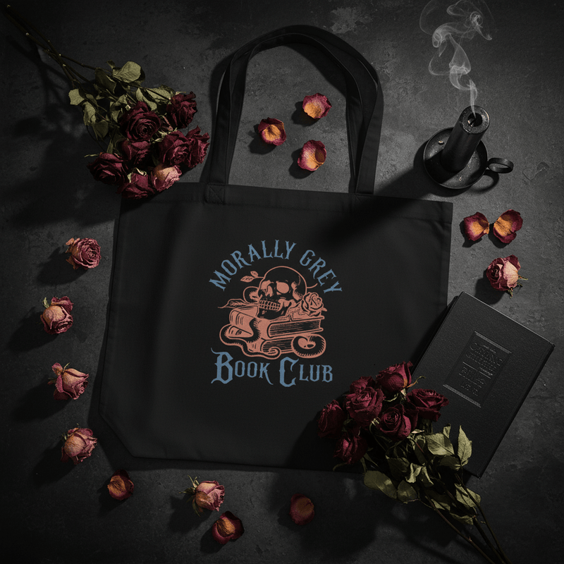 The Morally Grey | Large Organic Gothic Tote - Tote Bag - TheSpinedLife