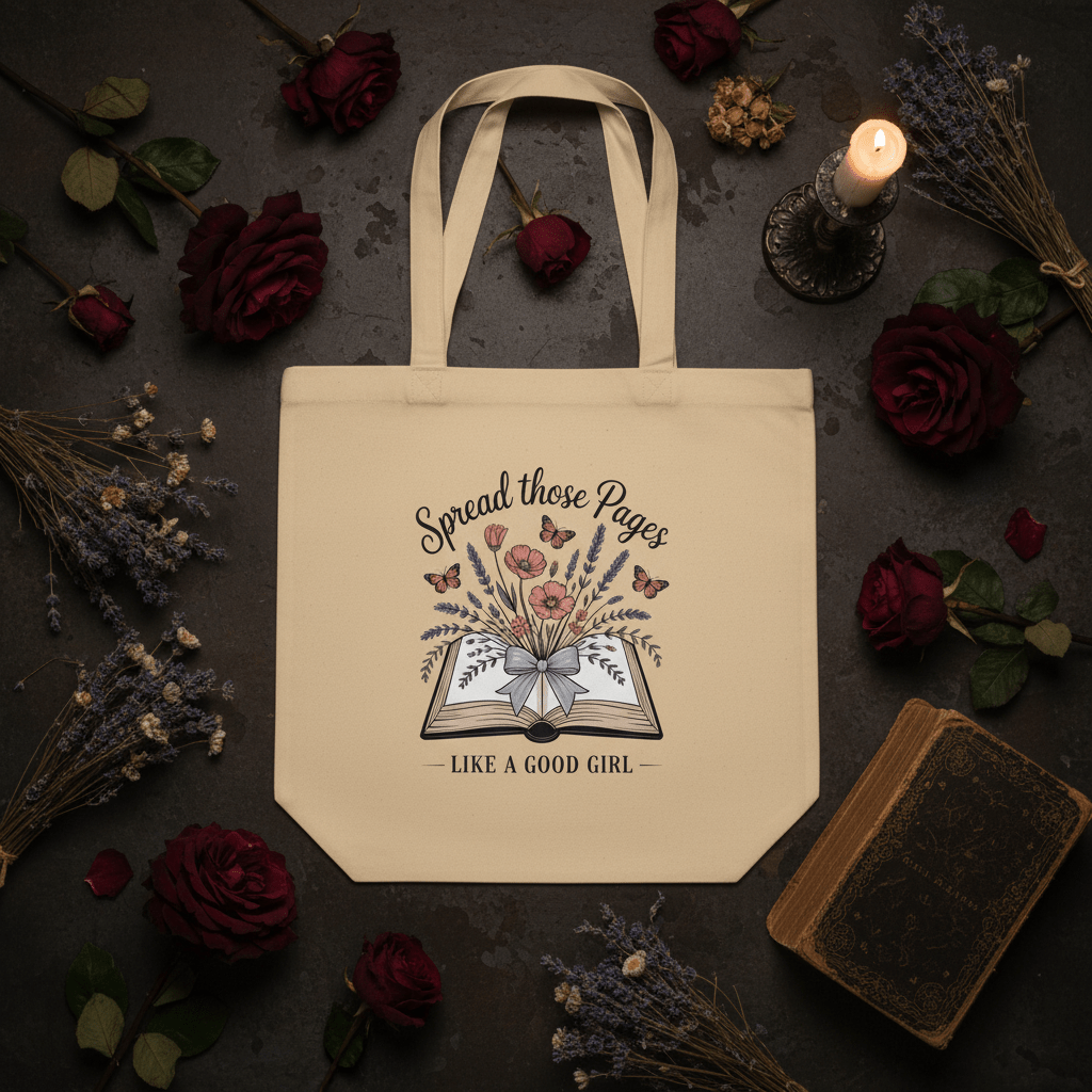 Spread Those Pages Like a Good Girl Tote Bag - Tote Bag - TheSpinedLife